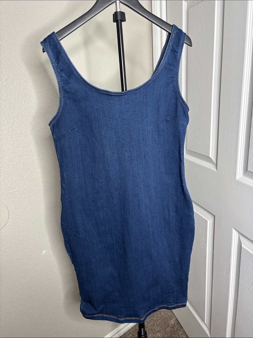 Dark blue jean dress